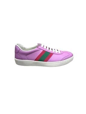 Gucci Web Leather Sneakers(PLEASE REQUEST YOUR SIZE BEFORE PURCHASING)